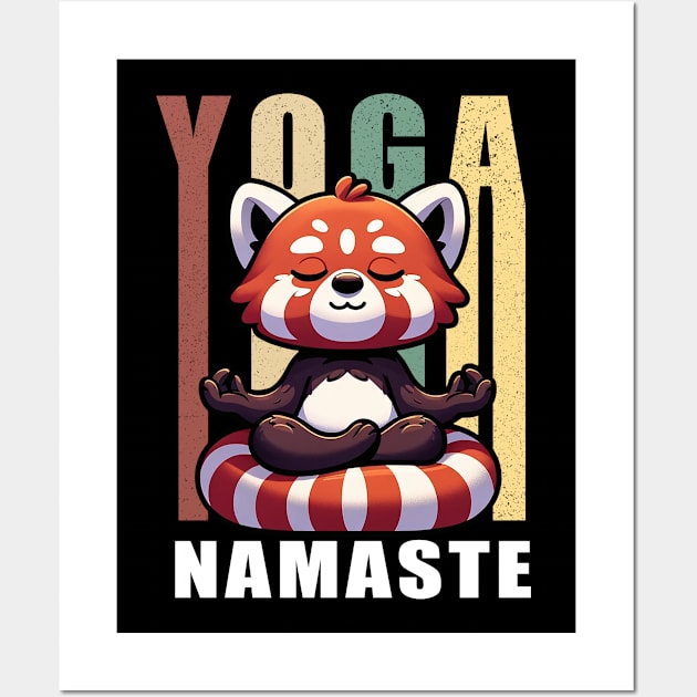 Panda Yoga Meditation Namaste Wall Art by MasutaroOracle